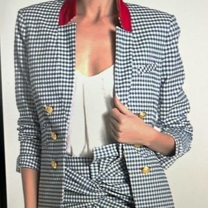 Veronica beard gingham jacket. Worn once!